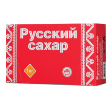Сахар-рафинад "Русский", 1 кг (196 кусочков, размер 15х16х21 мм), картонная упаковка