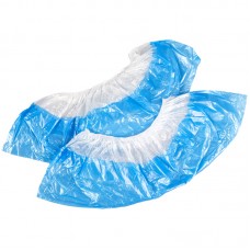 Бахилы одноразовые "Двойные", 80мкм, 7г, ПНД, 100% первич., размер 39*14см, упаковка 100 шт (50 пар)