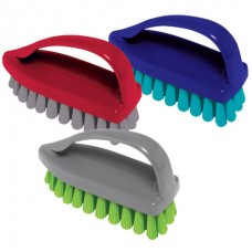 Щетка для одежды/обуви, 7,5х10,5х5 см, пластик, цвет ассорти, "Утюжок", YORK