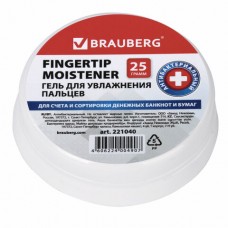 Гель для увлажнения пальцев АНТИБАКТЕРИАЛЬНЫЙ BRAUBERG, 25 г