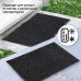 Коврик входной ворсовый влаго-грязезащитный 60х90 см, толщина 7 мм, ребристый, черный, LAIMA