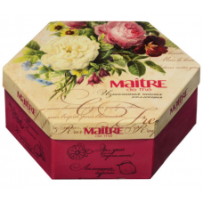 Чай MAITRE de The (Мэтр) "Цветы", АССОРТИ 12 вкусов, 60 пакетиков в конвертах, 120 г,