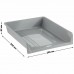 Лоток горизонтальный для бумаг СТАММ "1 в 1", А4 (340х265х60 мм), серый