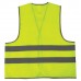 Жилет сигнальный, 2 светоотражающие полосы, лимонный, XL (52-54)